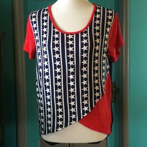 ❤️ 4th of July,  patriotic top. 🇺🇸